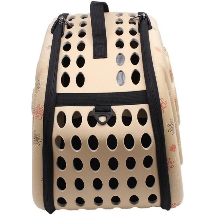 Транспортна переноска для собак та котів, комфортна, для подорожей на вулиці, середня, бежева