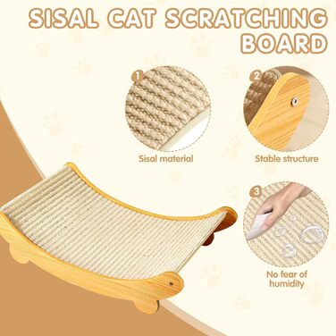Котячий когтетоп з сизалю: когтеточка, лежанка, диванчик для котів. Великий когтетоп
