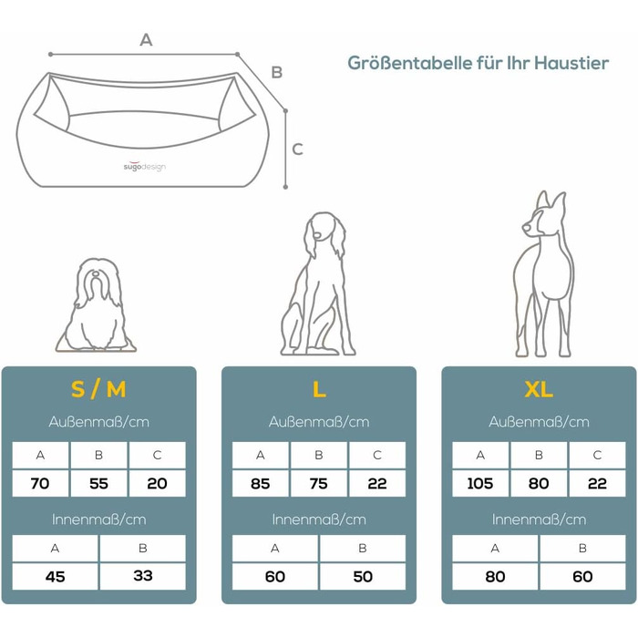 Водонепроникне ліжко для собак з бавовни та поліестеру - корзина для собак з знімним подушкою - диванчик для собак з переносною сумкою - 7 різних дизайнів - 3 розміри (S/M, L, XL) (червоно-зелений, L)