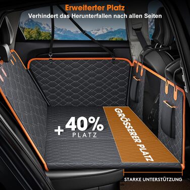 Кришка для автосидіння для собак JOEJOY: водонепроникна, стійка до подряпин, нековзна, з жорсткою основою