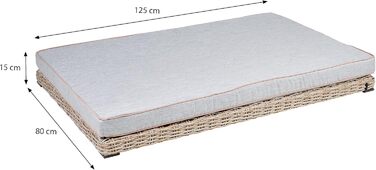 Greemotion лежанка для собак з поліротангу з подушкою, 95 x 15 x 65 см