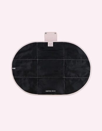 Килимок для собак United Pets Lazy Dog Mat - портативне лежання для собак, складний, для ресторану та подорожей, легкий, чорний/зелений, розмір L 67 x 45 x 1 см
