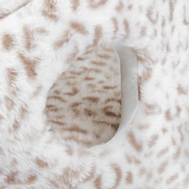 Ліжко-будиночок для котів CAVE Carinio: тепла лежанка-печера з двома входами, 48×48×29 см