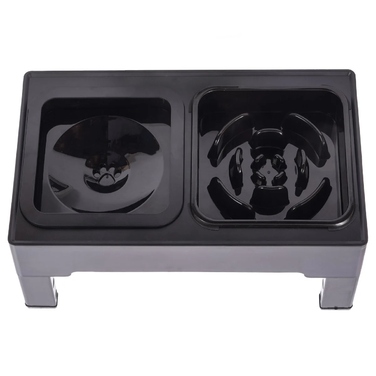 Миска для собак та котів: антиковзаюча, з регульованою висотою підставки та системою сповільнення їжі