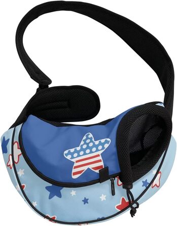 COEQINE Сумка для собак, через плече, рожеві зірки, для подорожей, зручна, для маленьких собак, переноска для тварин, регульований ремінь, дихаюча, з логотипом COEQINE