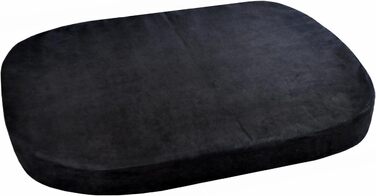 Ортопедичне ліжко для собак Tierlando® Pepper, ліжко-софа для собак, XL, велюр, сірий, 110 см, велике та м'яке