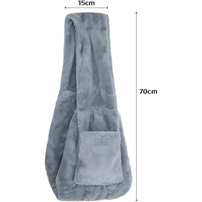 SIQITECH Сумка-переноска для собак та котів, плюшева, тепла, синього кольору