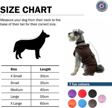 Теплий водонепроникний зимовий одяг для собак Hugglepets Arctic Armour, XS, 30 см, помаранчевий