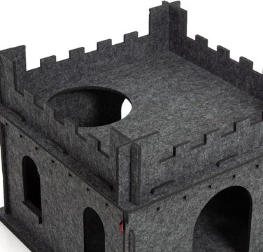 Котячий будиночок з фетру CanadianCat Company Felty Fort, люксова котяча печера та ліжко