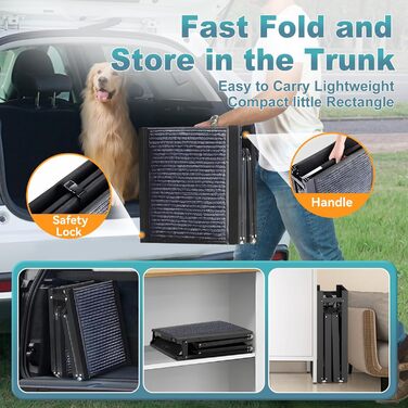 Східці для собак у автомобіль Meulbaty: 180 см x 51 см, складані, антиковзні, для собак до 113 кг