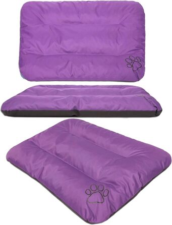 Килимок для собак ECO: великий, середній, малий - вологостійкий, м'який, 90x60x8 см (фіолетовий)