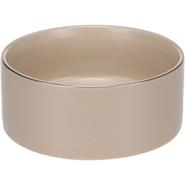 Миска для собак з кераміки, середніх порід, 800 мл, неслизька, стильна, бежева, Flamingo Eram, Ø16 x H6,5 см