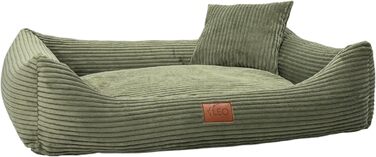 Крісло-лежанка для собак Leo4dog Olive, 100x80 см - зручне та миюче ліжко для маленьких, середніх та великих собак