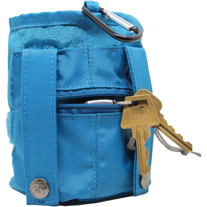 Фляга для собак Kurgo RSG, знімний кишеню, сумісна з MOLLE, кріплення для службового нашийника, синій, універсальний розмір (сумка для ласощів)