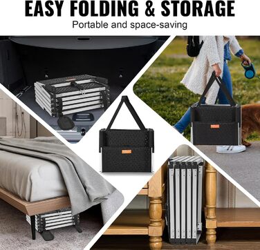 Сходинка для собак VEVOR - 5 сходинок, 77-81 см, для авто, SUV та LKW. Легка та складана, з антиковзким покриттям