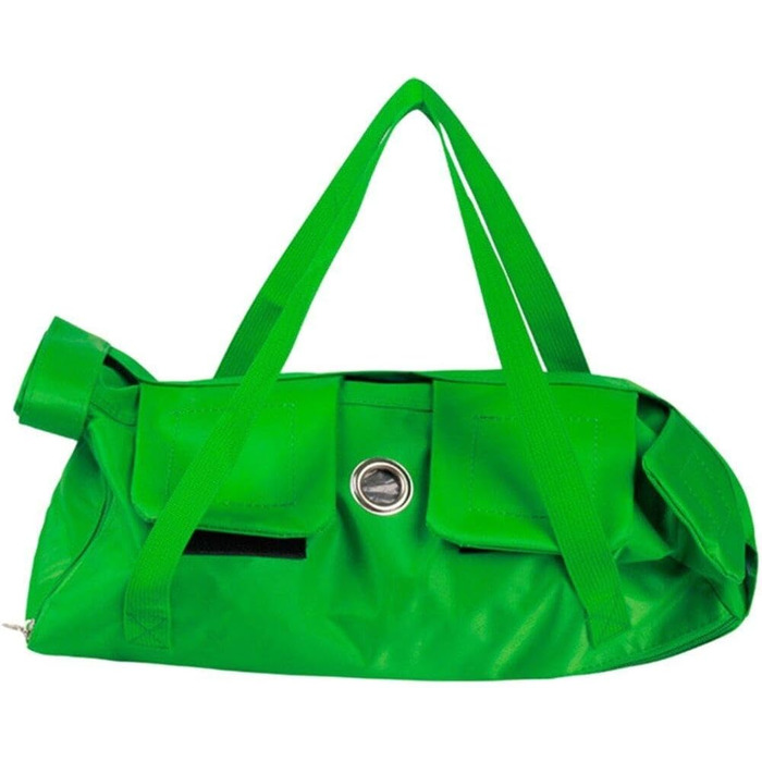 Транслючена сумка-переноска для собак та котів, зелена. Дихаюча, анти-царапин, захист від укусів. Для маленьких та середніх порід.