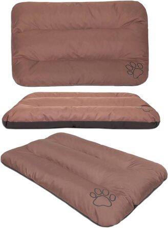 Матрац для собак, лежанка для собак великих, середніх та маленьких порід - водонепроникний килимок для собак, м'який лежак з піною, Outdoor та міцний матрац для собак - 115x80x12 см, світло-коричневий R3(115 x 80 см), світло-коричневий