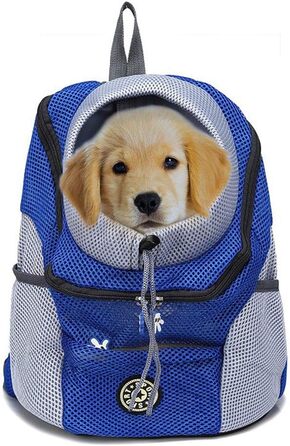 Сумка-переноска для домашніх тварин, рюкзак для маленьких собак та котів до 6,8 кг, ручна сумка для подорожей, дихаюча конструкція 