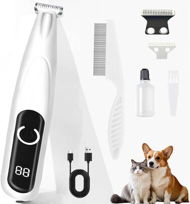 Триммер для собак Paw Trim Pro: тиха, водонепроникна машинка для догляду за лапами, очима, вухами та обличчям