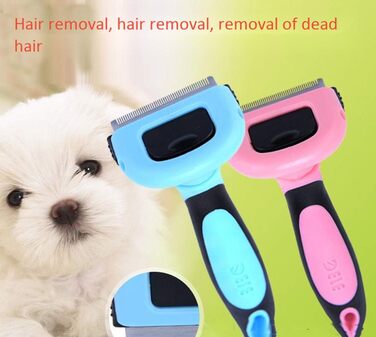 Щітка для догляду за тваринами, видалення шерсті, велика для котів, собак, кроликів, професійний інструмент, блакитна