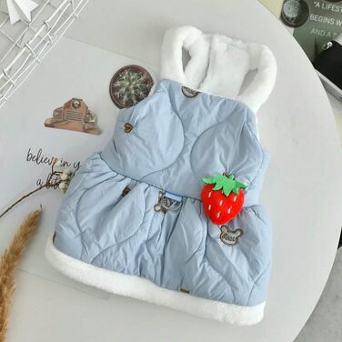 Теплий одяг для собак: курка для Йоркширського тер'єра, чихуахуа. Рожевий/синій, для дрібних собак, осінь/зима