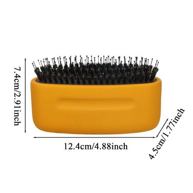 Щітка для собак та котів Fellbürste: догляд за довгою шерстю, цуценятам, кошенятам, щоденний грумінг, для активного відпочинку, рекомендовано ветеринарами (жовта)