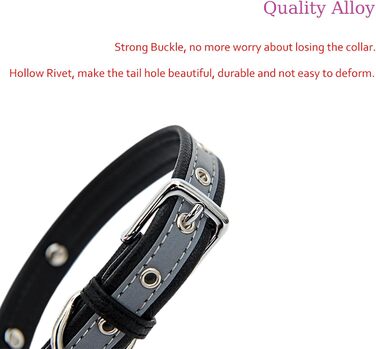 Yonsbox Персоналізоване світловідбиваче відбиваче для собак та котів – Легке, міцне мікрофіброве ошийник з гравіюванням, тихим ID-значком та світловідбиваючою строчкою безпеки – 6 розмірів (XS–XXL) Фіолетовий M: 29-38 см (підходить для 6-10 кг)