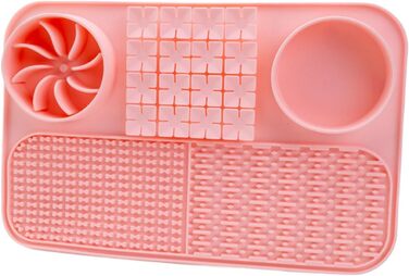 Килимок для годування собак, інтерактивна іграшка-пазл, килимок для корму, розмір L, рожевий