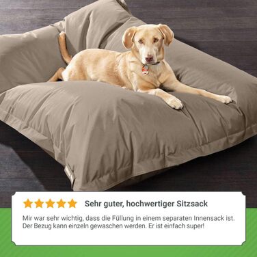 Ліжко для собак середніх та великих порід 140x180 см: подушка, килимок, місце для сну, ліжко для тварин, диван для собак, ліжко для сну, матрац для собак. Бежевий колір.