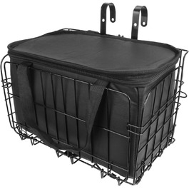 Складаний велосипедний кошик Spesh для передньої/задньої частини з PU-вкладишем, 33x20x22 см