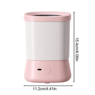 Очищувач лап для собак | Мийний стаканчик для лап - 2 швидкості, без розбризкування. Догляд за лапами для дому, подорожей, кемпінгу, походів, щоденних прогулянок та після нових рожевих прогулянок