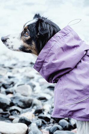 Дощовик для собак Hurtta Drizzle Regenjacke, чорний (Raven), розмір 14 дюймів