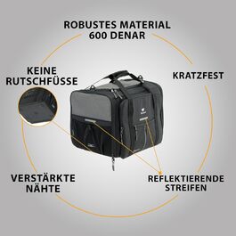 Переноска для собак та котів Ferplast Voyager PRO, чорна, 49x37x39 см, до 15 кг