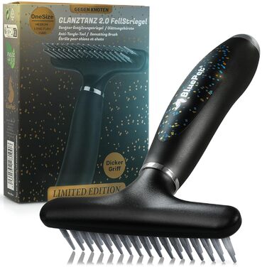 Гребінець для собак та котів BluePet 2.0 Fellentwirrer Entfilzer – розпушувач та видалення ковтунів для довгошерстих тварин. Дворядний гребінець для розпушування, видалення підшерстка та розгладження шерсті. Лімітована серія.