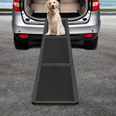 Рампа для собак у машину, 180 см, складна, з антиковзким покриттям. Підходить для SUV, вантажівок та зовнішніх сходів