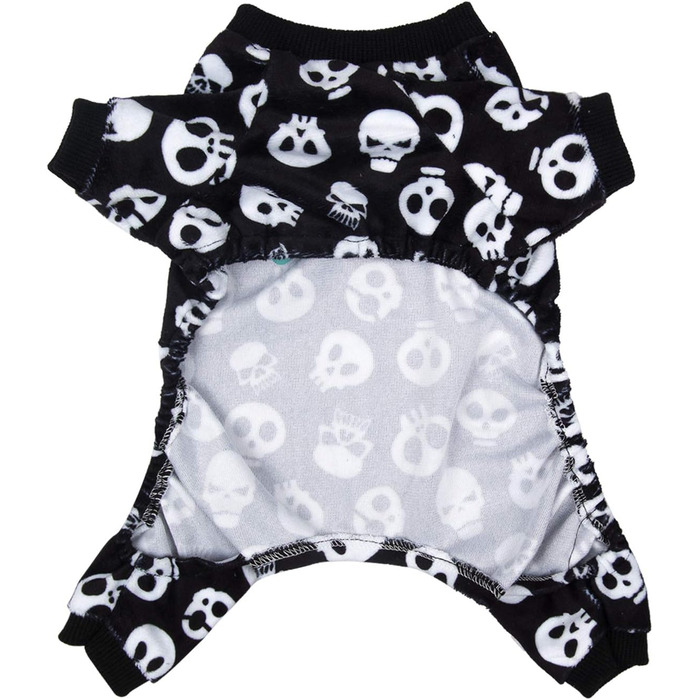 Піжама для собак CuteBone на Halloween з принтом черепа, комбінезон, одяг для великих собак, Onesies P11L-DE, розмір L