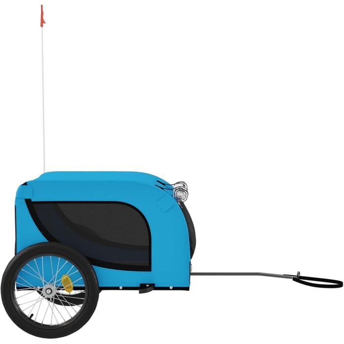 Фаркоп для велосипеда Gecheer, перевезення собак, вантажопідйомність 45 кг, чорний оксфордський матеріал, блакитний