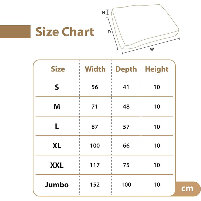 Гніздо для собак Ellie-Bo середнього розміру 71x48x10 см з смугастим покриттям чорного та коричневого кольорів, підходить для клітки 76,2 см (Blue with Grey Stripe, XXL - [L117 x W75 x H10cm])