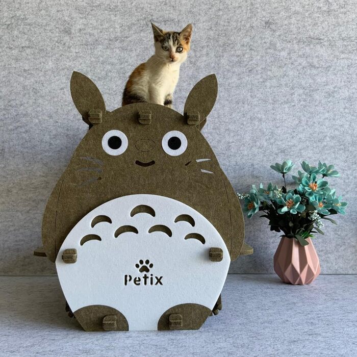 Будинок-лігво для котів XXL Petix Haze, 50×45×44 см, коричневий, для відпочинку та ігор у приміщенні