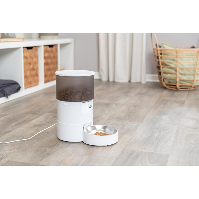 Автоматична годівниця TRIXIE TX-S Smart 3 л для собак і котів, програмована, біла