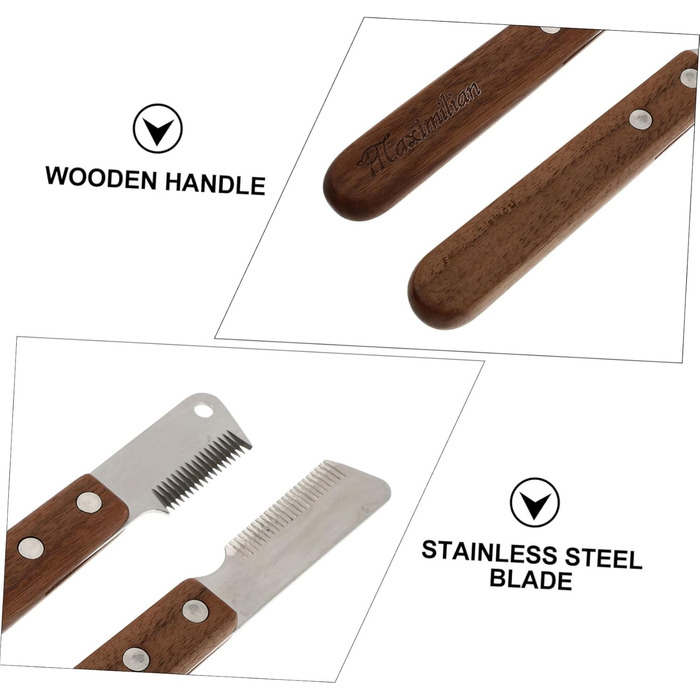 Тойандона - Набір з 2 гребінців для собак та котів: для видалення випалого волосся та масажу