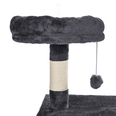 Високий когтеточка-комплекс із лежаком та стовпчиком для кігтів, вежа ZooVentus 101 — 160 см