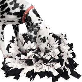 Килимок для нюхання собак IEUUMLER IE075 (45x45 см, чорний+сірий+білий) - тренувальний килимок для собак та котів