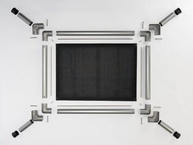 TrendPet HighBed: підняне ліжко для собак з алюмінію (105x80 см), преміум-якість