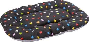 Килимок для собак та котів Baroni Hoe, 47x70x8 см - Doubleface, XL (Кольорові зірки)