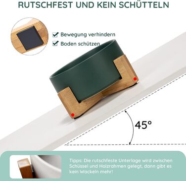 Миска для собак та котів SpunkyJunky з кераміки, 850 мл, зелена