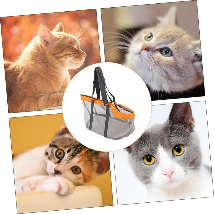 SUPVOX Транспортна сумка для собак і котів - велика, дихаюча, з надійним закриттям, міцна та портативна для походів, кемпінгу та подорожей