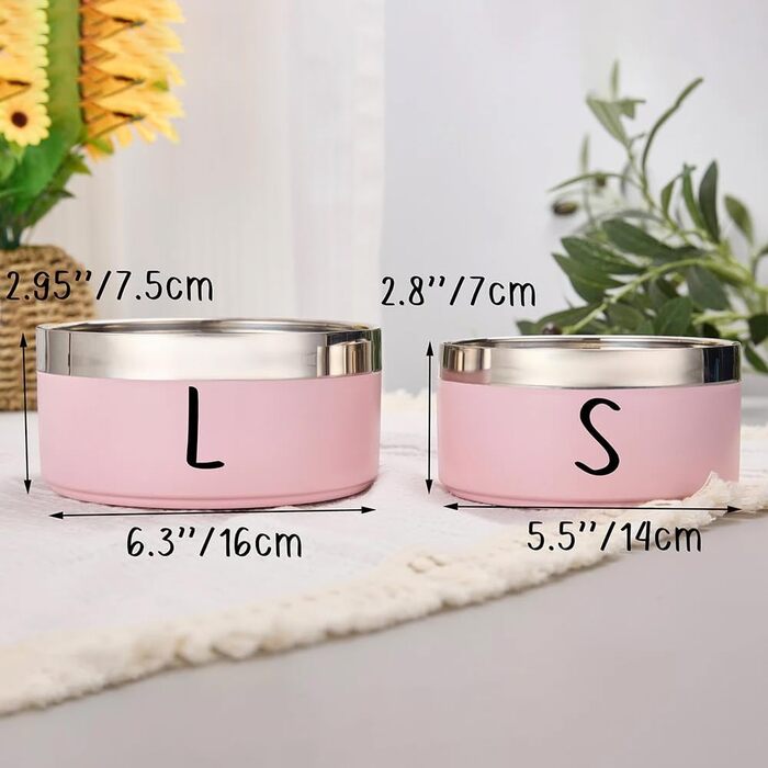 Персоналізовані миски для собак з іменем, індивідуальні годівниці для собак, миски для води з іменем (18 см), 18 см