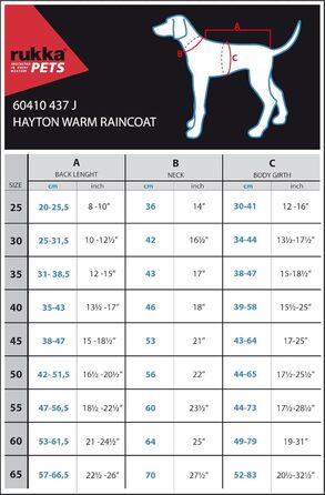 Дощовик для собак Rukka Pets HAYTON WARM Aqua 25, водонепроникний