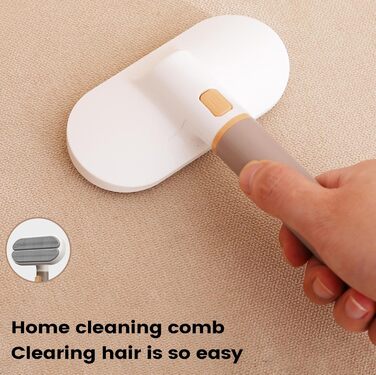 Щітка для догляду за шерстю собак та котів - 3 насадки для видалення підшерстка, короткої та довгої шерсті. Підходить для дому, квартири, офісу та автомобіля.